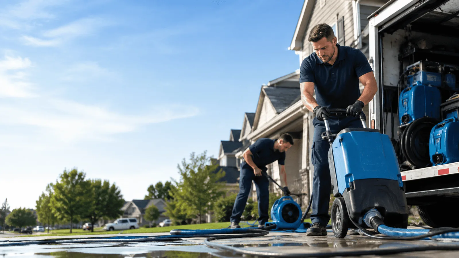 Flood Damage Cleanup being performed in Stanwood, WA